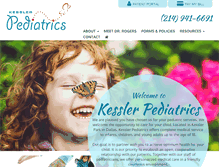 Tablet Screenshot of kesslerpediatrics.com